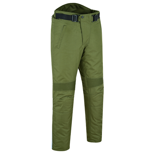 Warrior Gears 3M Motorbike Textile Trousers - Olive Green