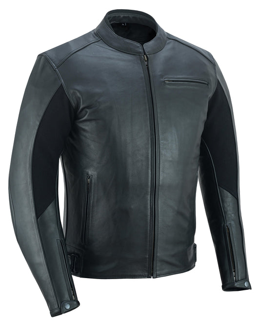 Warrior Gears Men’s Nappa Cowhide Leather Motorcycle Jacket – Plain