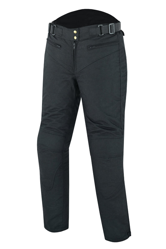 Warrior Gears Ladies Waxed Cotton Motorbike Trouser Black