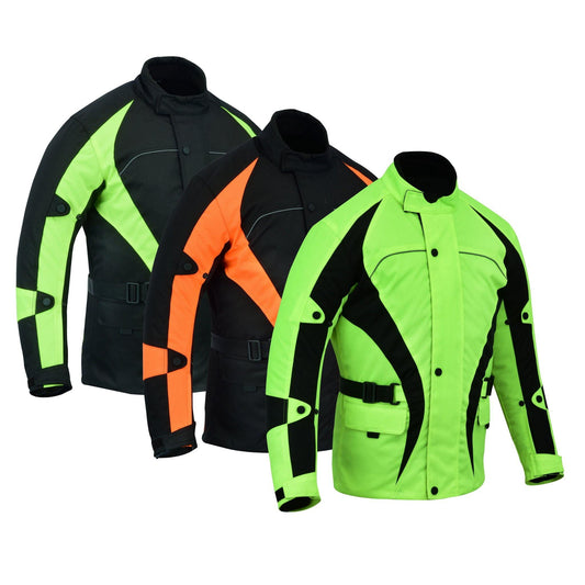 Warrior Gears®Motorcycle Jacket Men's Riding Textile Racing Motorbike Hi-Vis Jackets Bulls - Warrior Gears