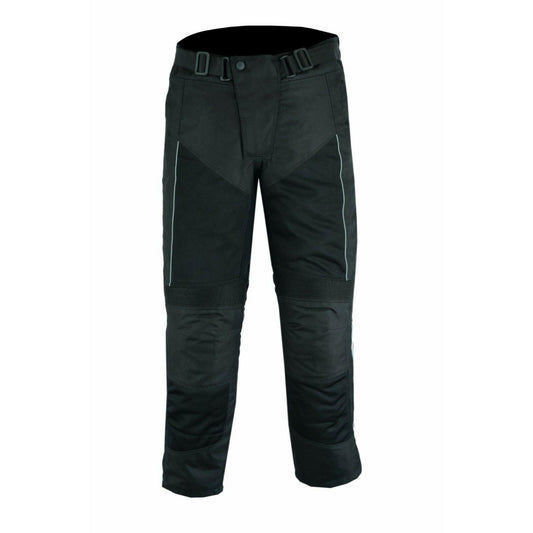 Warrior Gears® Air Mesh Motorcycle Trousers for men Breathable Textile Armoured Trouser-Black - Warrior Gears