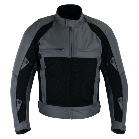 Warrior Gears®Motorcycle Suit Air Mesh Jacket Trouser Set -Grey / Black - Warrior Gears