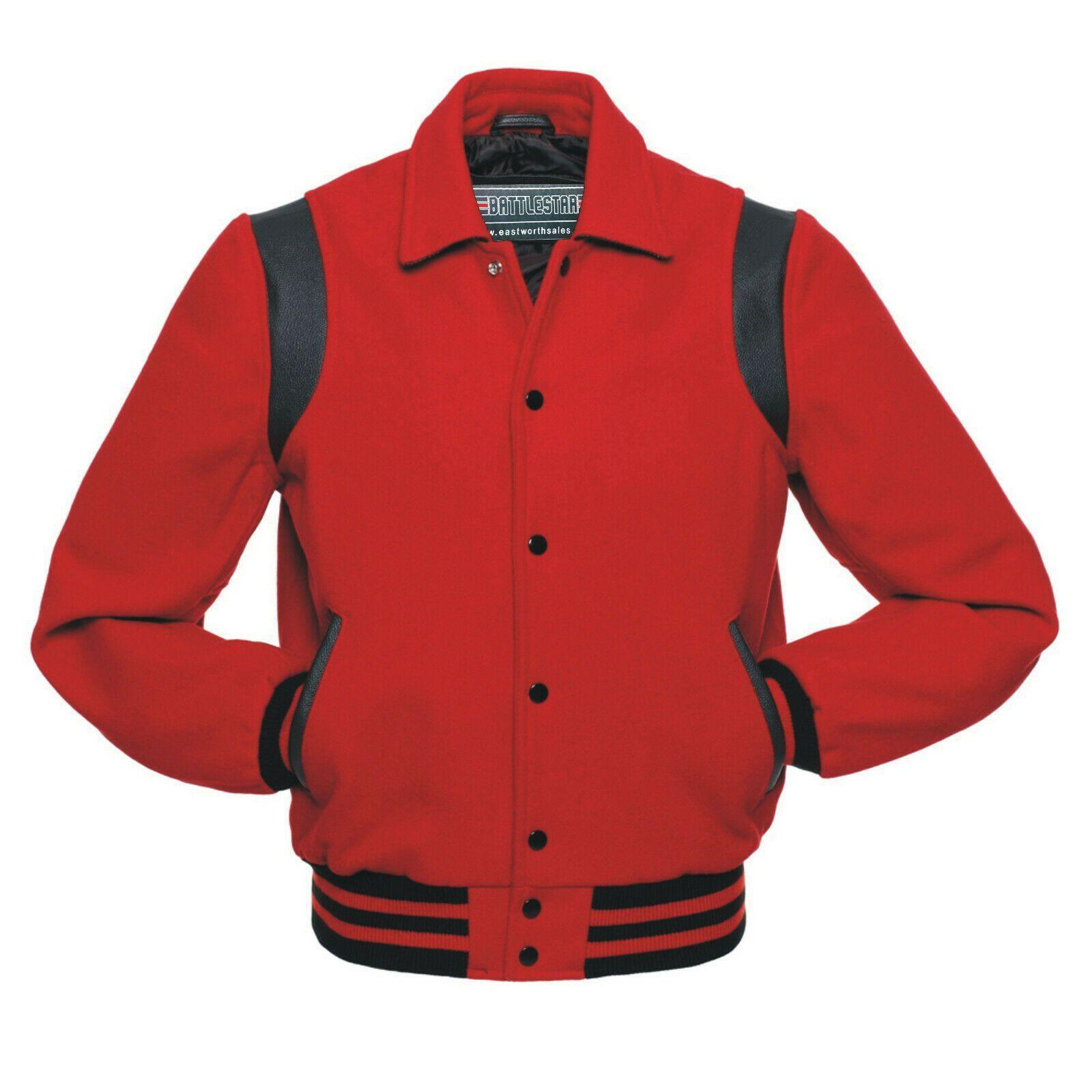 Warrior Gears Classic Byron Collar Varsity Jacket | University | Letterman Bomber Jacket - Warrior Gears