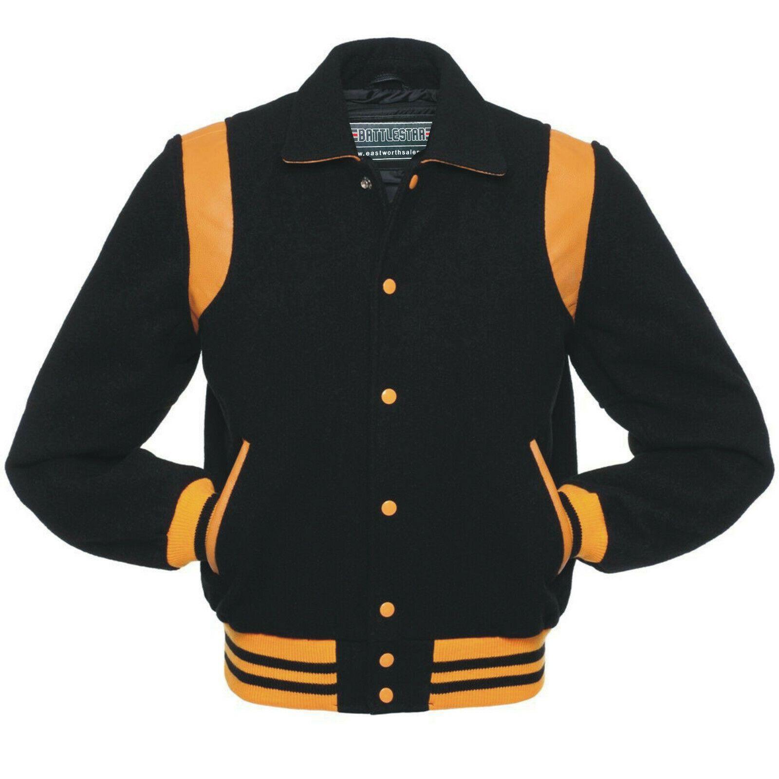 Warrior Gears Classic Byron Collar Varsity Jacket | University | Letterman Bomber Jacket - Warrior Gears
