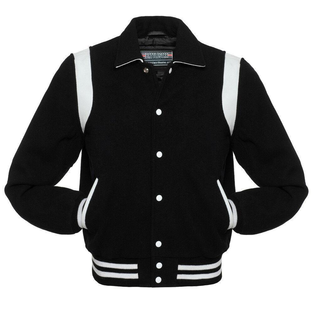 Warrior Gears Classic Byron Collar Varsity Jacket | University | Letterman Bomber Jacket - Warrior Gears