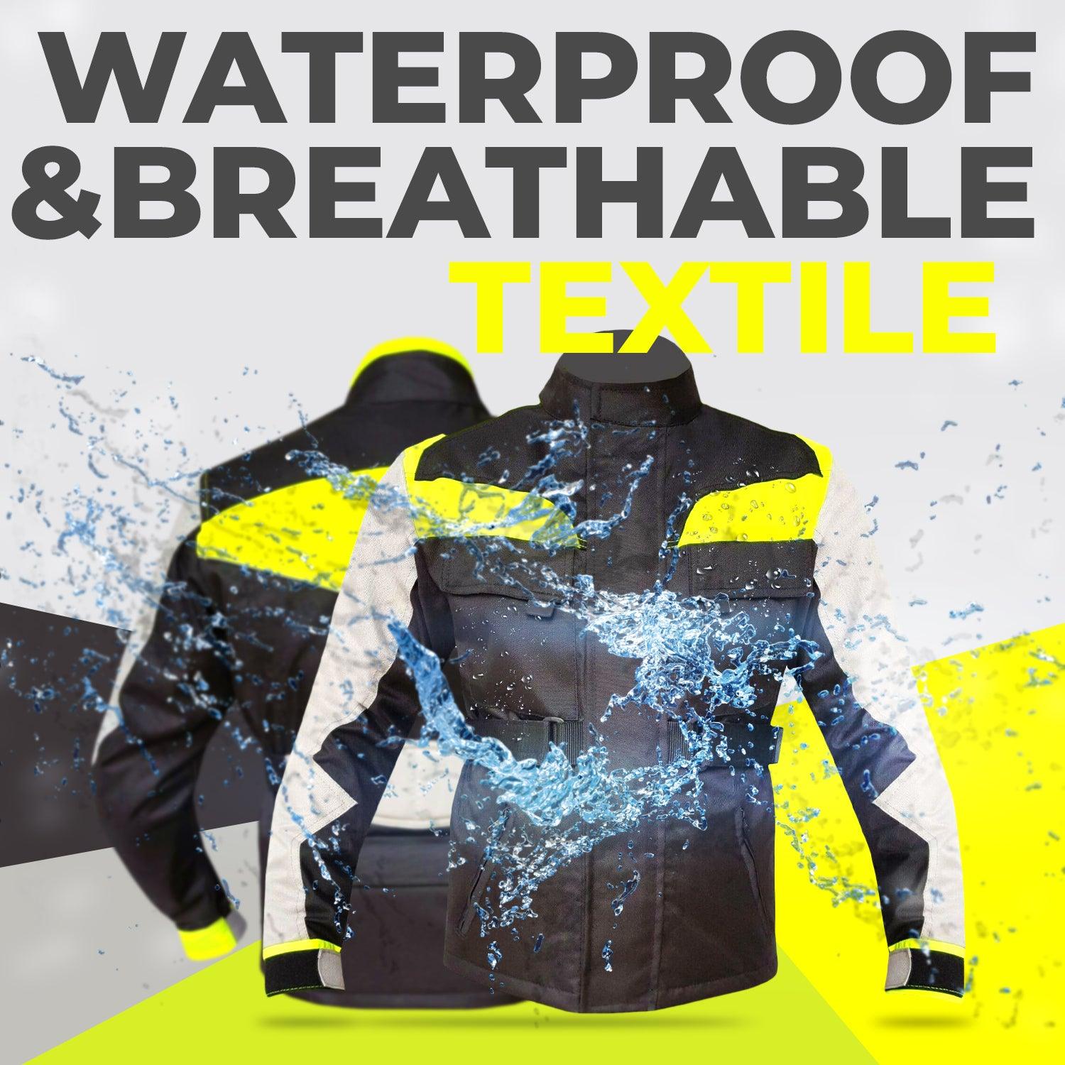 Warrior Gears® Kids Motorcycle Jacket Hi-Vis Armoured Boys Biker Jackets - Warrior Gears