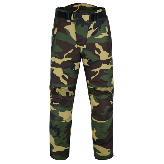 Warrior Gears 3M Motorbike Textile Trousers - Camo Green