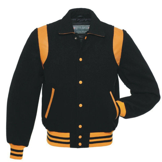 Warrior Gears Classic Byron Collar Varsity Jacket | University | Letterman Bomber Jacket - Warrior Gears