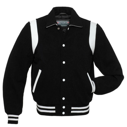 Warrior Gears Classic Byron Collar Varsity Jacket | University | Letterman Bomber Jacket - Warrior Gears