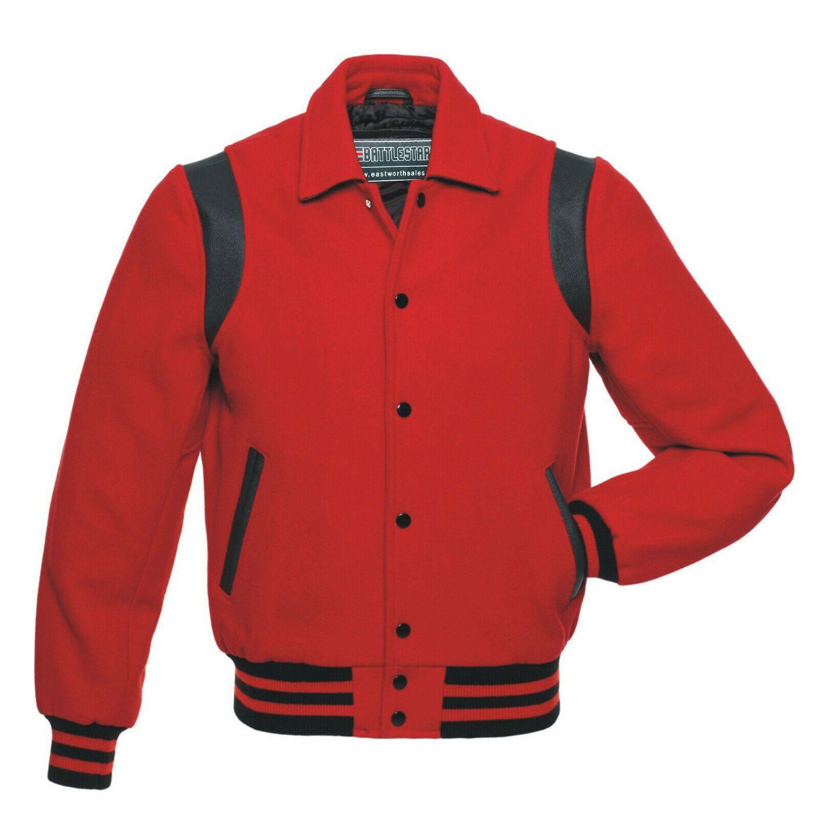 Warrior Gears Classic Byron Collar Varsity Jacket | University | Letterman Bomber Jacket - Warrior Gears
