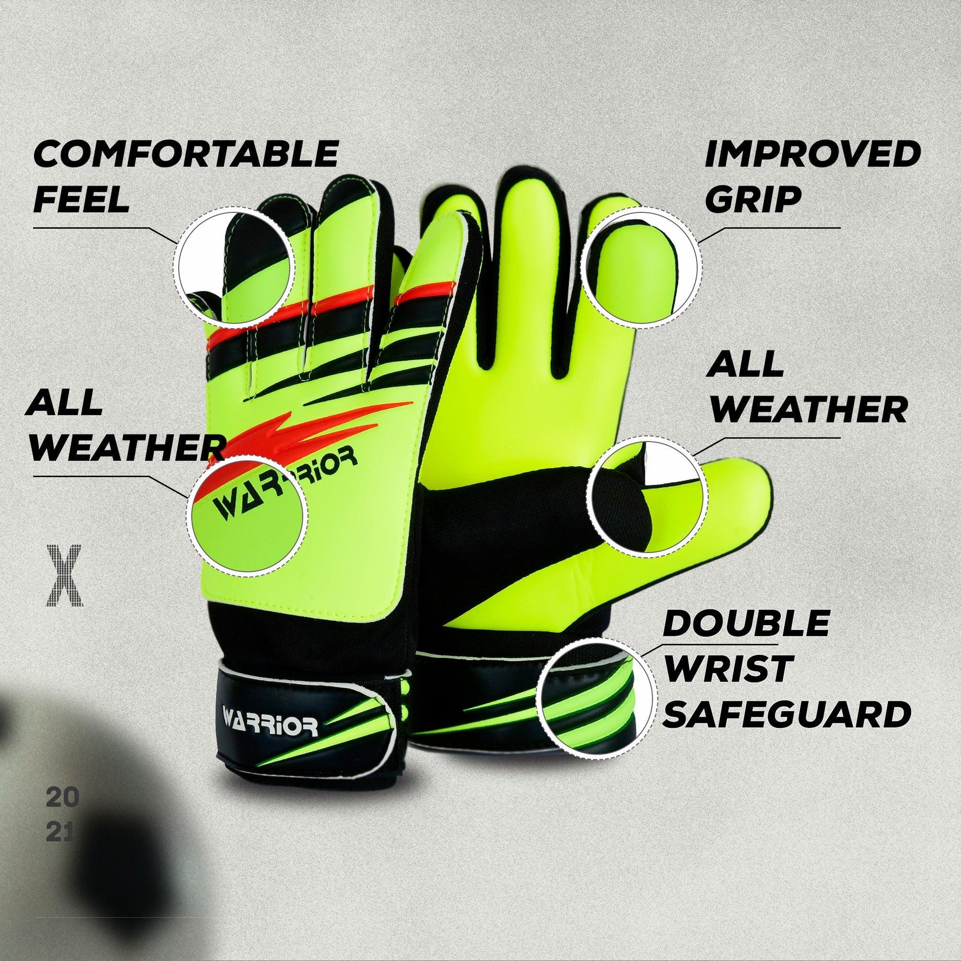 Junior Kids Youth Toddler Warrior Boys Girls Goalkeeper Gloves | Football | Training Gloves - Warrior Gears