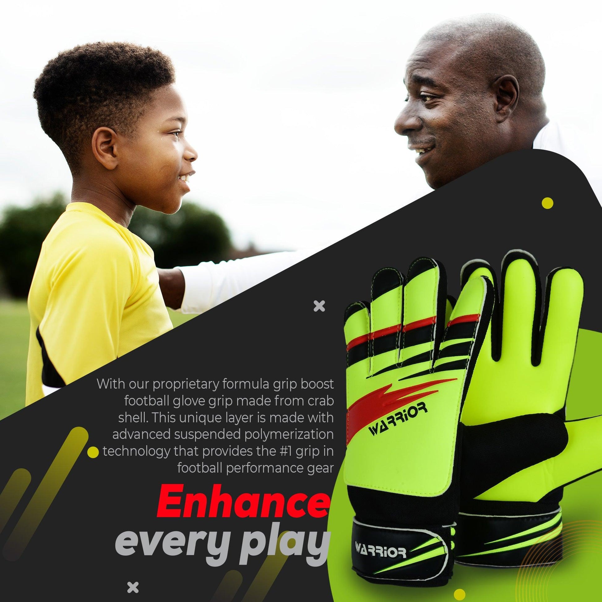 Junior Kids Youth Toddler Warrior Boys Girls Goalkeeper Gloves | Football | Training Gloves - Warrior Gears