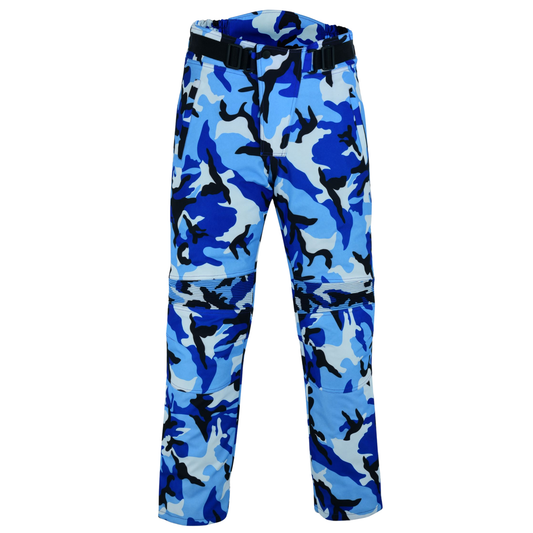 Warrior Gears 3M Motorbike Textile Trousers - Camo Blue