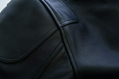 Warrior Gears® Real Leather Motorcycle Jacket for Men | Cowhide Nappa | Genuine Leather | Harley Stripe Style -Red - Warrior Gears