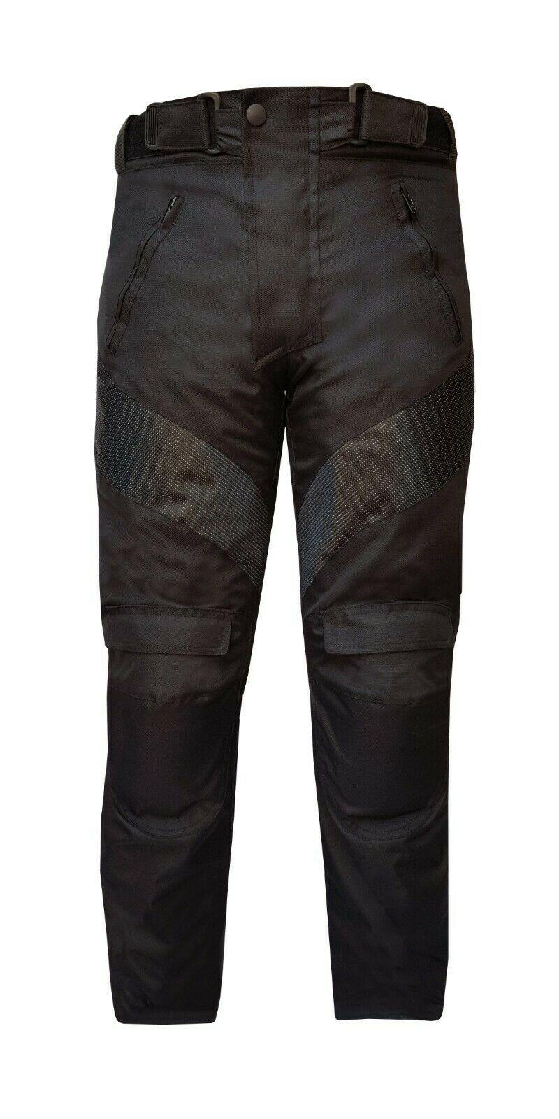 Warrior Gears® Kids Motorcycle Pants For Youth,Waterproof CE Armored Textile Motocross Trousers - Black - Warrior Gears