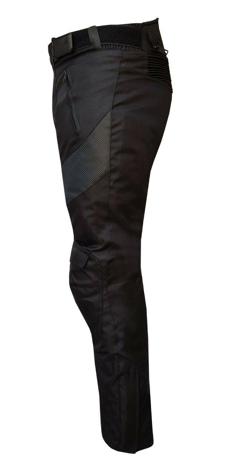 Warrior Gears® Kids Motorcycle Pants For Youth,Waterproof CE Armored Textile Motocross Trousers - Black - Warrior Gears