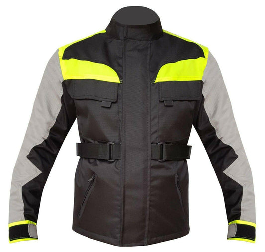 Warrior Gears® Kids Motorcycle Jacket , Waterproof, CE Armoured Hi-Vis, Youth Boys Biker Jackets - Warrior Gears