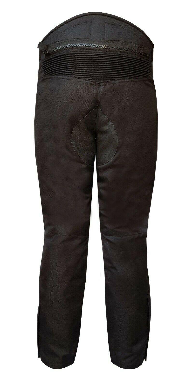 Warrior Gears® Kids Motorcycle Pants For Youth,Waterproof CE Armored Textile Motocross Trousers - Black - Warrior Gears