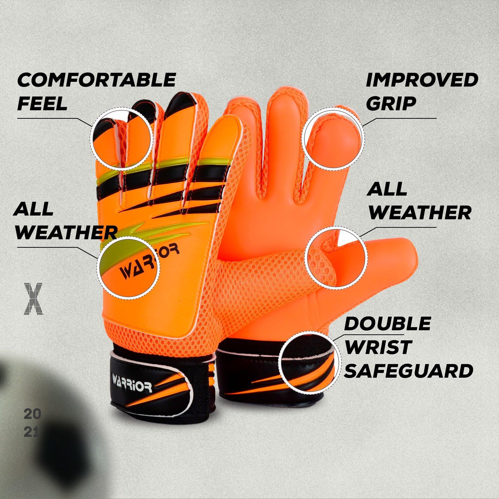 Junior Kids Youth Toddler Warrior Boys Girls Goalkeeper Gloves | Football | Training Gloves - Warrior Gears