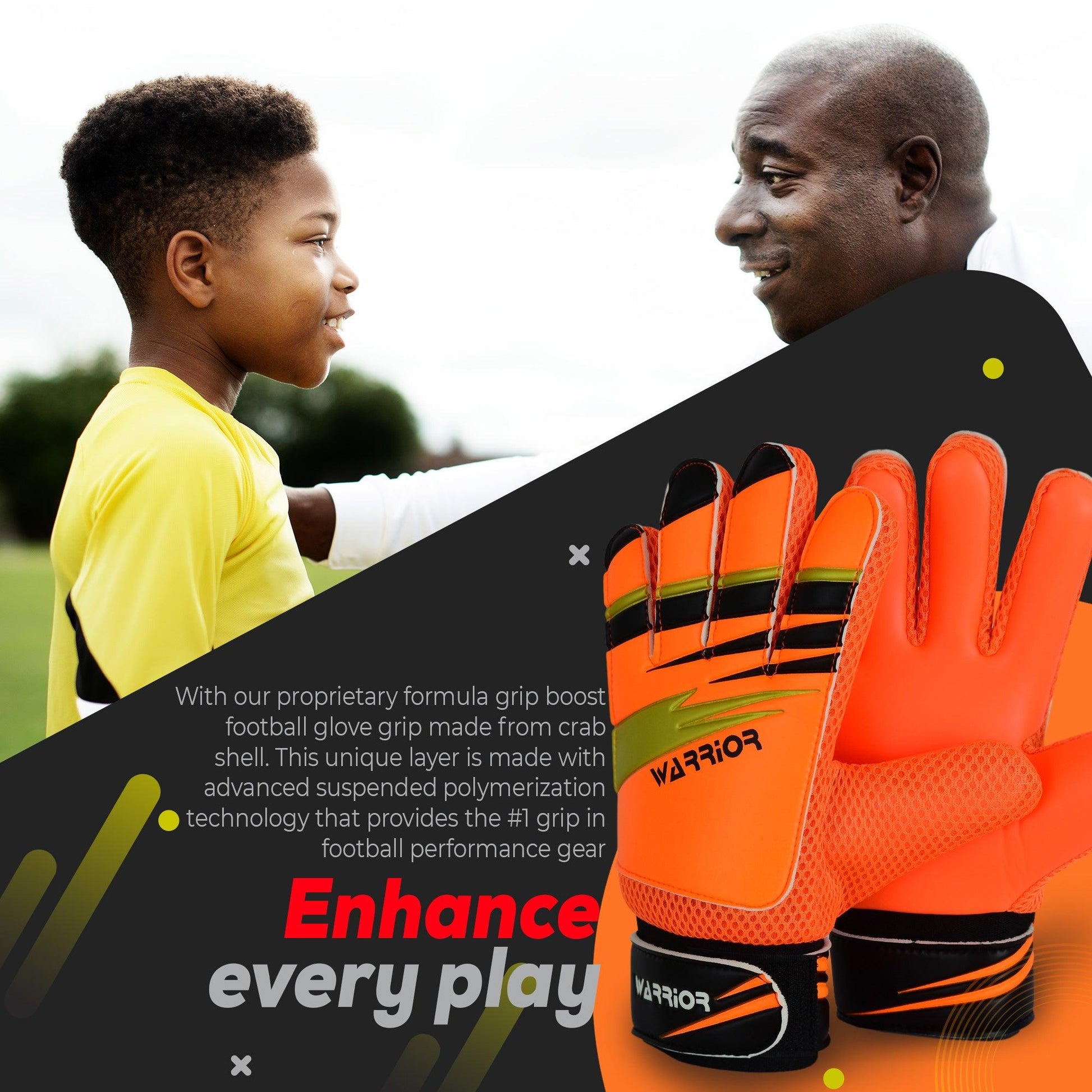Junior Kids Youth Toddler Warrior Boys Girls Goalkeeper Gloves | Football | Training Gloves - Warrior Gears