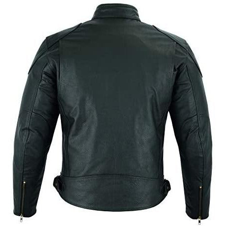 Warrior Gears® Mens Motorcycle Jacket | Premium CE Armour Nappa Cowhide Short Body Real Leather Bikers Top For Riding Touring - Warrior Gears