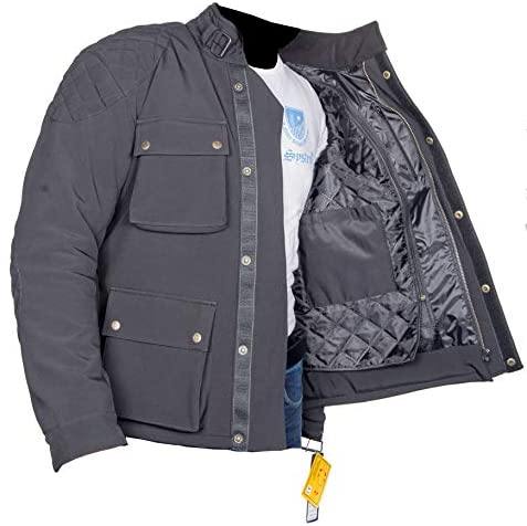 Warrior Gears® Protect Softshell Motorcycle Jacket Black  Wind-resistant - Warrior Gears