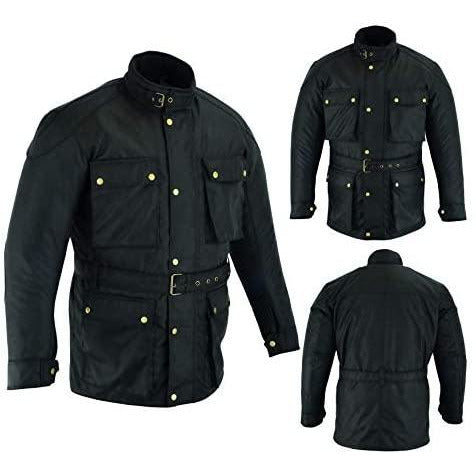 Warrior Gears® Motorcycle Jacket for men - Ballistic Nylon Winter Waterproof - Warrior Gears