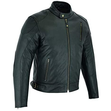 Warrior Gears® Mens Motorcycle Jacket | Premium CE Armour Nappa Cowhide Short Body Real Leather Bikers Top For Riding Touring - Warrior Gears