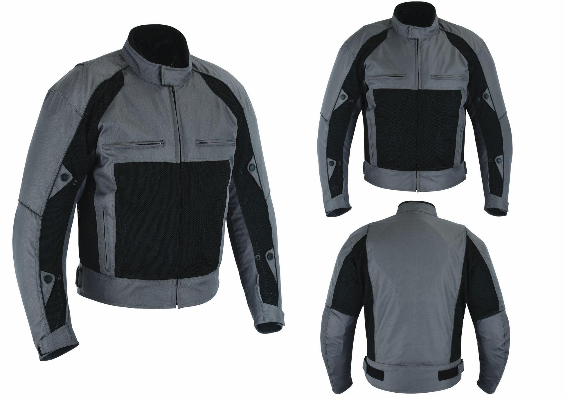 Warrior Gears®Motorcycle Suit Air Mesh Jacket Trouser Set -Grey / Black - Warrior Gears