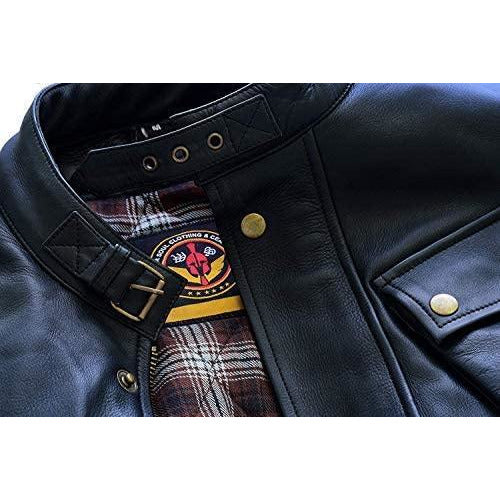 Warrior Gears® Mens Motorcycle Jacket, Premium CE Armour Genuine Nappa Cowhide Leather Bikers Jacket For Riding Touring - Warrior Gears