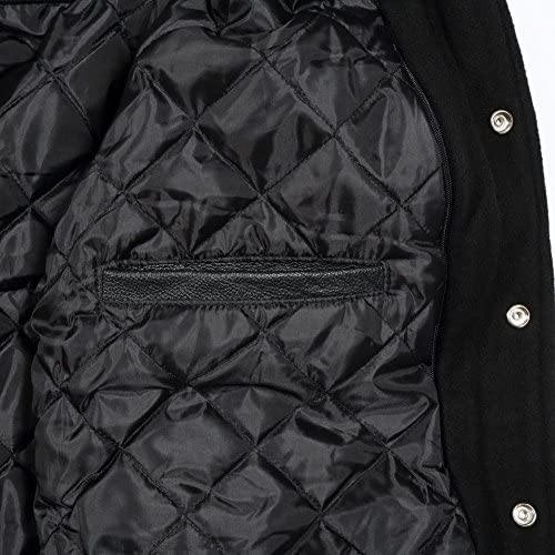 Warrior Gears® Classic Hybrid Varsity Jacket University Letterman Bomber Jackets - Pure Wool Body and Real Leather Sleeves - Warrior Gears