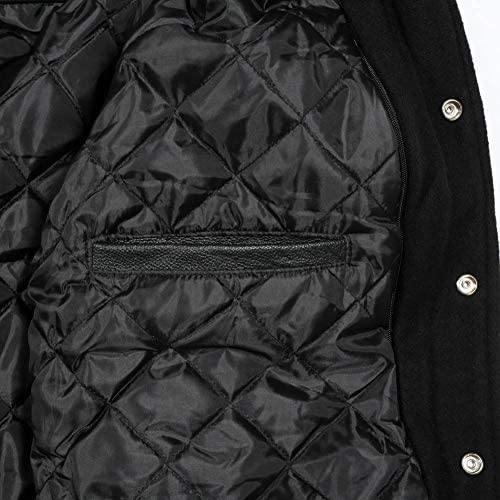 Warrior Gears® Classic Hybrid Varsity Jacket University Letterman Bomber Jacket-Maroon Wool Body & Grey Leather Sleeves - Warrior Gears