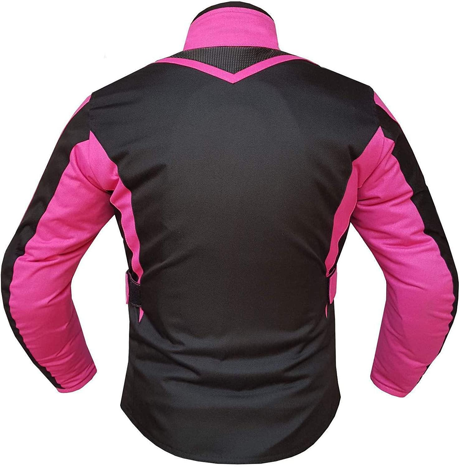 Warrior Gears Women's Graphic Embroidery Motorcycle Jacket, Waterproof Textile Jacket for Women - Warrior Gears