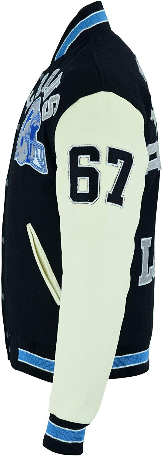 Warrior Gears® Beverly Hills Cop Eddie Murphy Axel Foley Detroit Lions Varsity | University | Baseball | Letterman Bomber Jacket for Men Boys - Warrior Gears