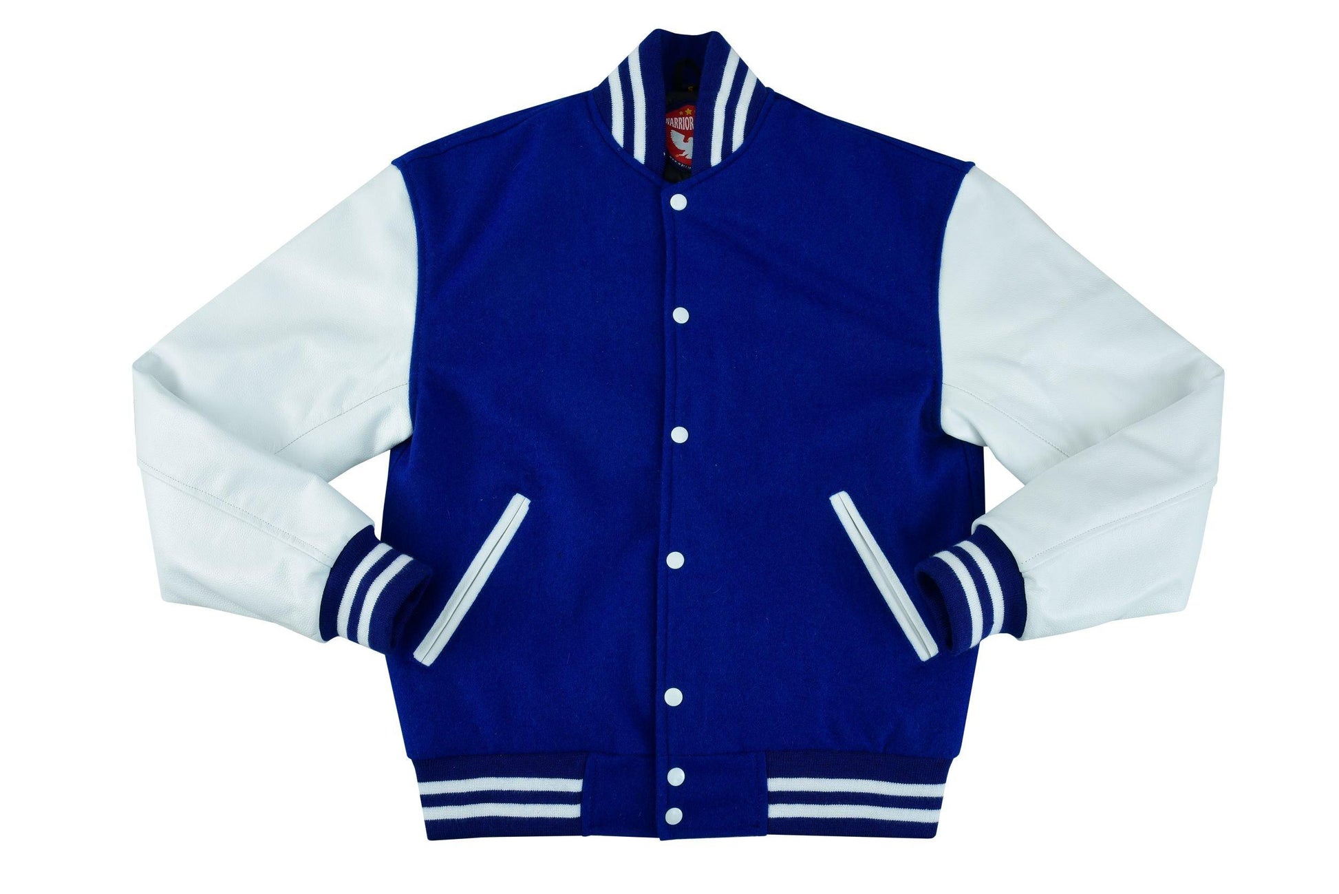 Warrior Gears® Varsity Jacket Classical Original Design | Pure Wool Body | 100% Real Cowhide Leather Sleeves - Warrior Gears