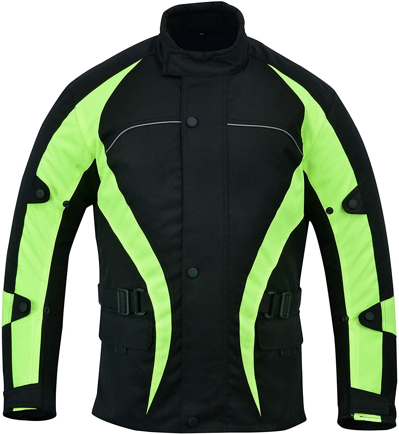 Warrior Gears®Motorcycle Jacket Men's Riding Warrior Textile Racing Motorbike Hi-Vis Jackets Bulls - Warrior Gears
