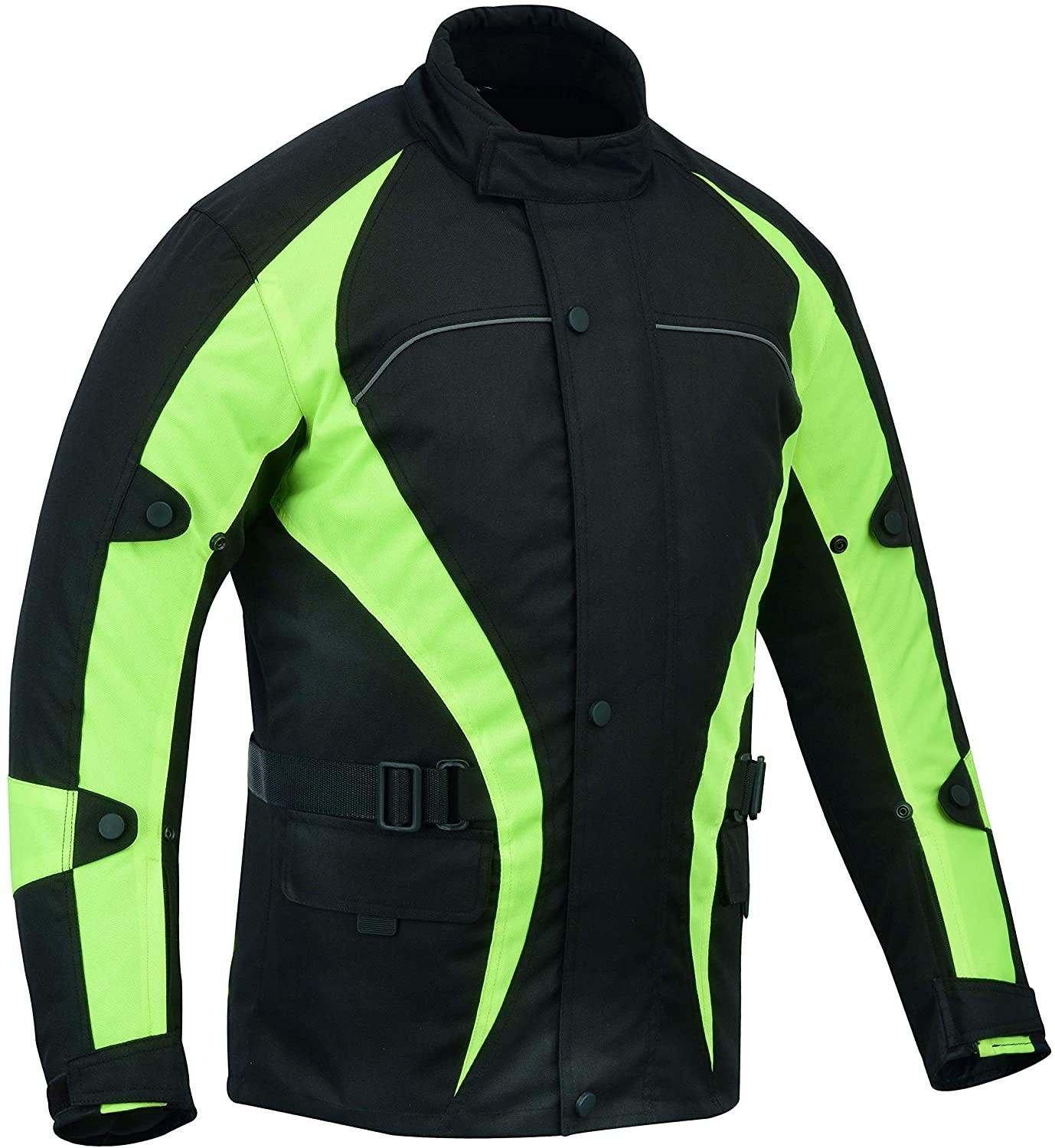 Warrior Gears®Motorcycle Jacket Men's Riding Warrior Textile Racing Motorbike Hi-Vis Jackets Bulls - Warrior Gears