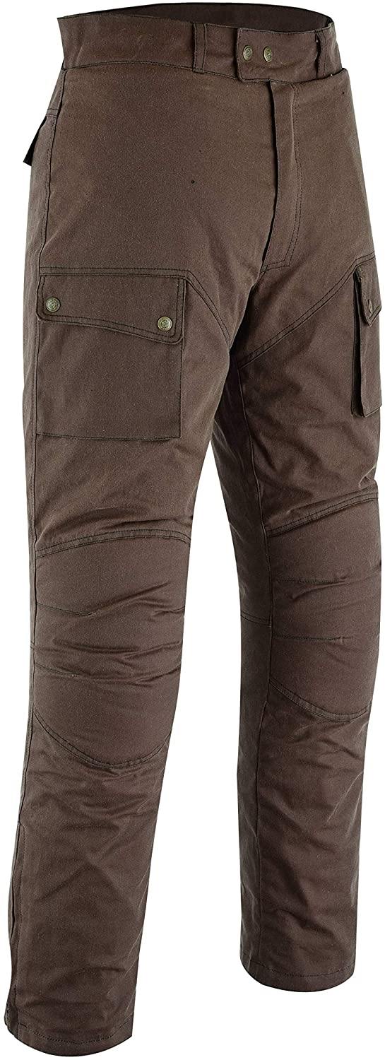 Warrior Gears Men's Waxed Cotton Motorcycle Trousers, Mens Motorbike Trouser - Warrior Gears