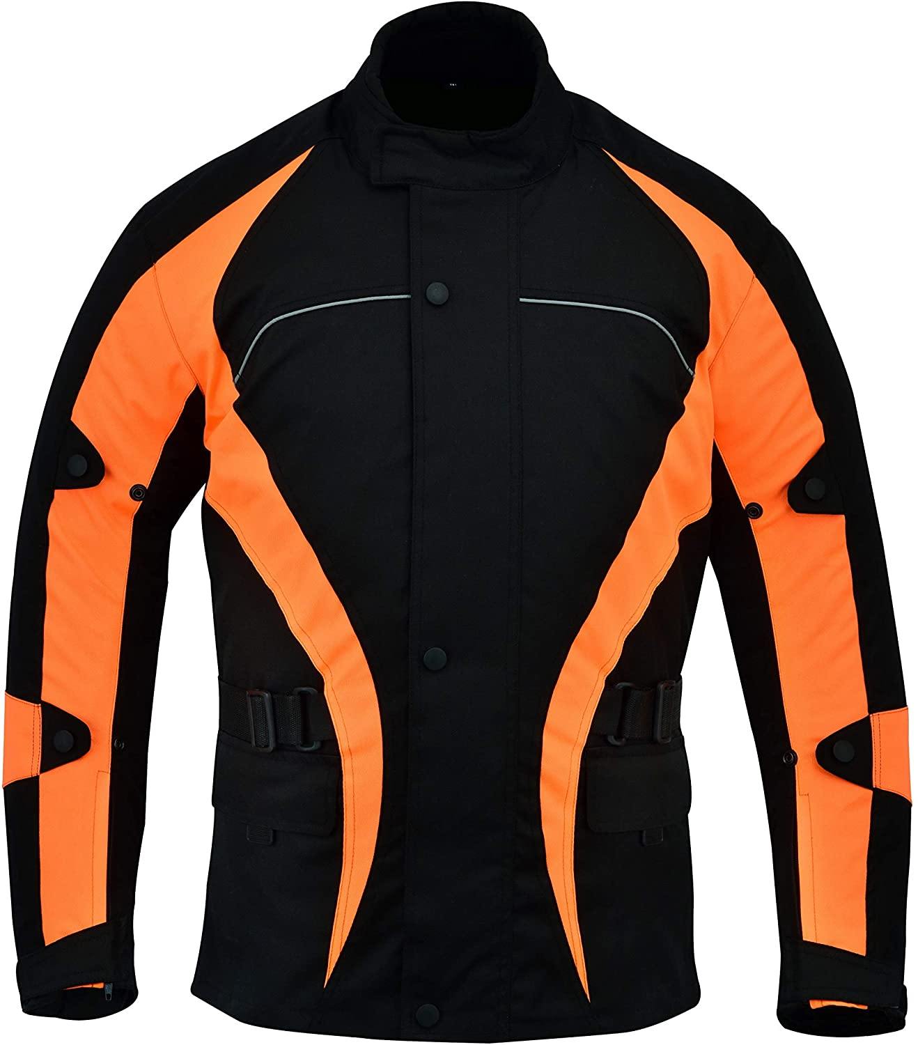 Warrior Gears®Motorcycle Jacket Men's Riding Warrior Textile Racing Motorbike Hi-Vis Jackets Bulls - Warrior Gears