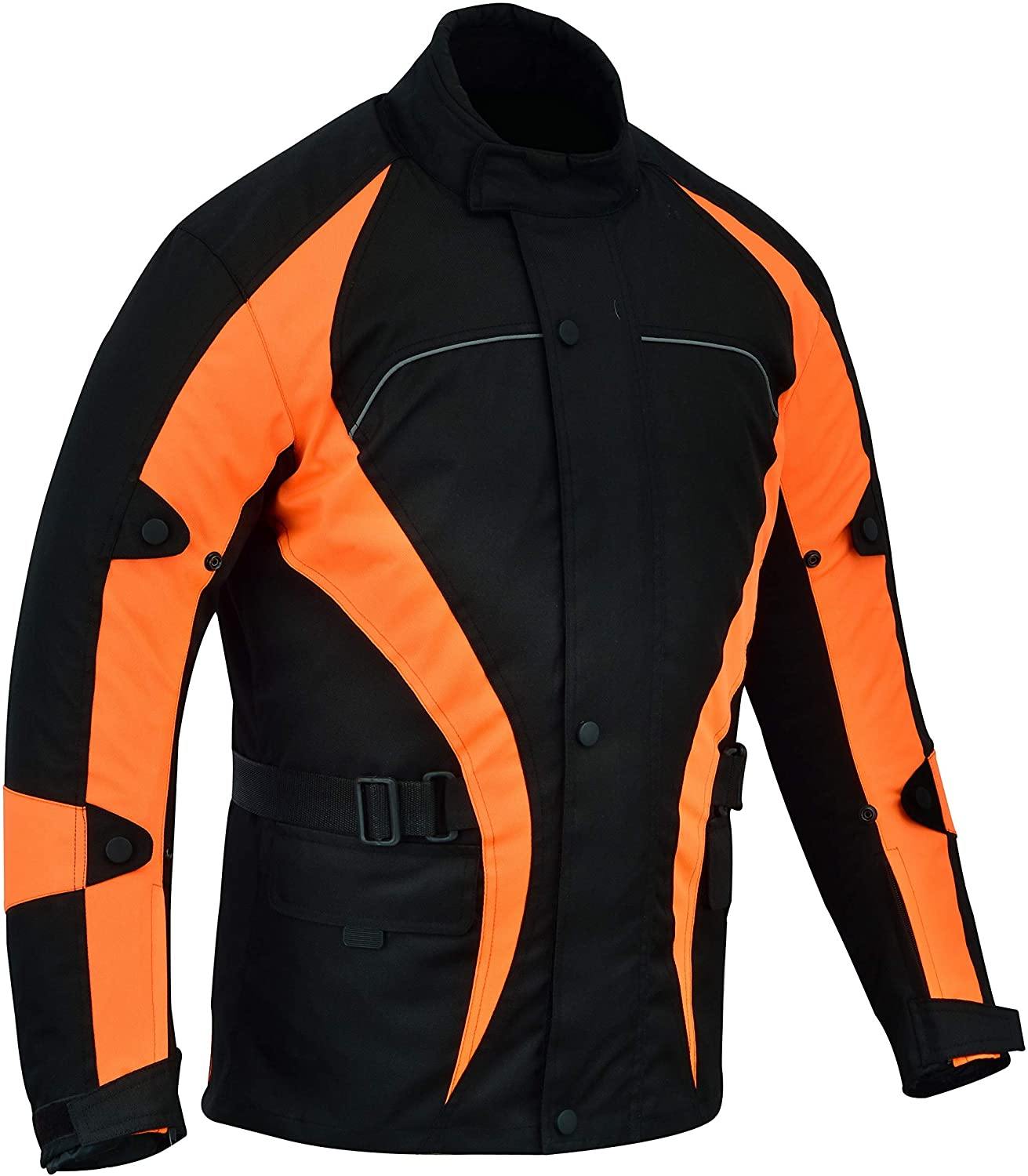 Warrior Gears®Motorcycle Jacket Men's Riding Warrior Textile Racing Motorbike Hi-Vis Jackets Bulls - Warrior Gears
