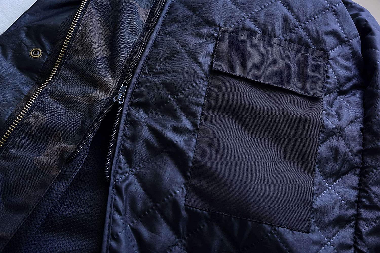 Warrior Gears Men's Waxed Cotton Motorcycle Jackets, Motorbike Top Gear, Waterproof Nylon Lined Jacket, Armoured Biker Textile Winter Outdoor Coat for Men, Running, Riding, Travel Clothing - Warrior Gears