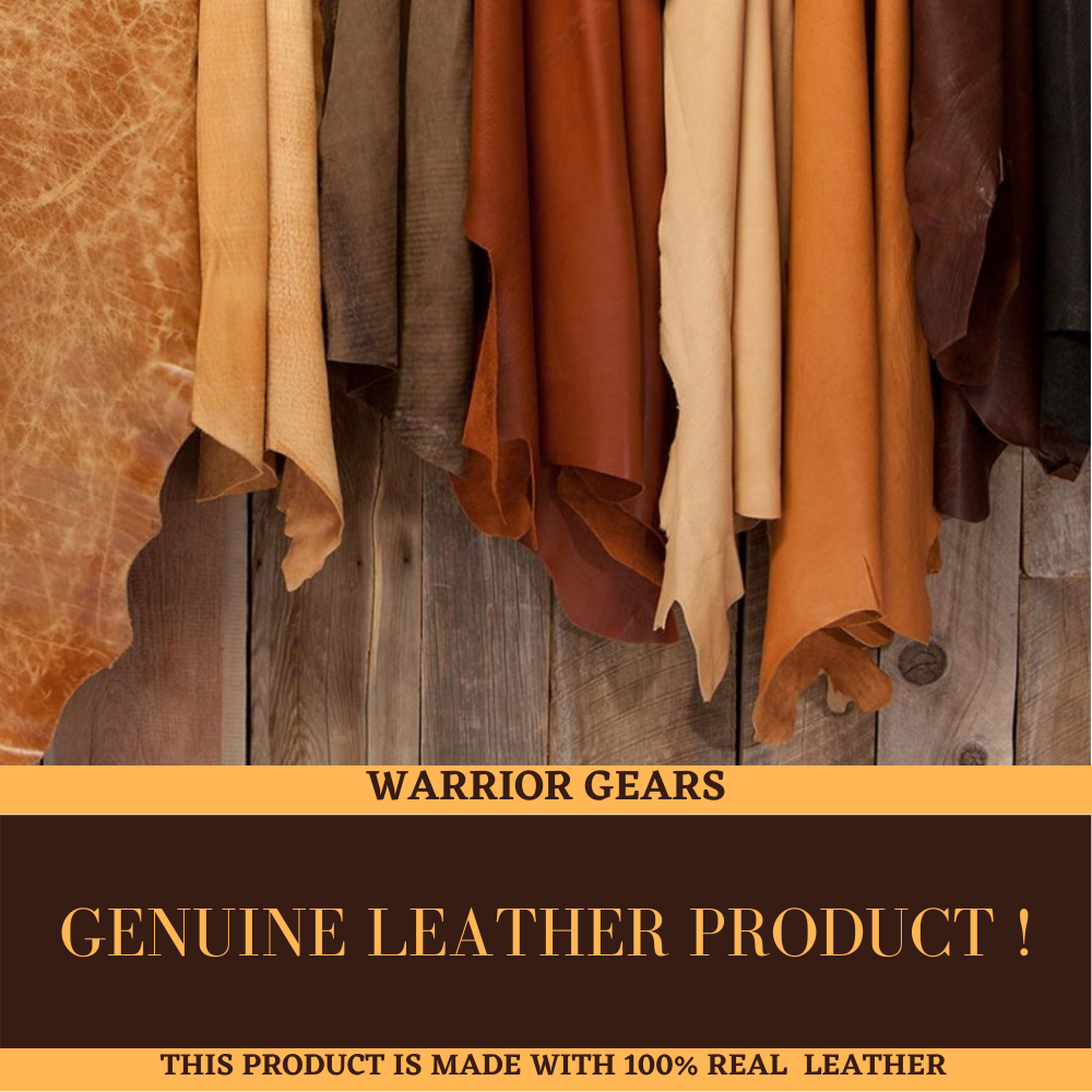Warrior Gears® Real Leather Motorcycle Jacket for Men | Cowhide Nappa | Harley Stripe Style - Warrior Gears