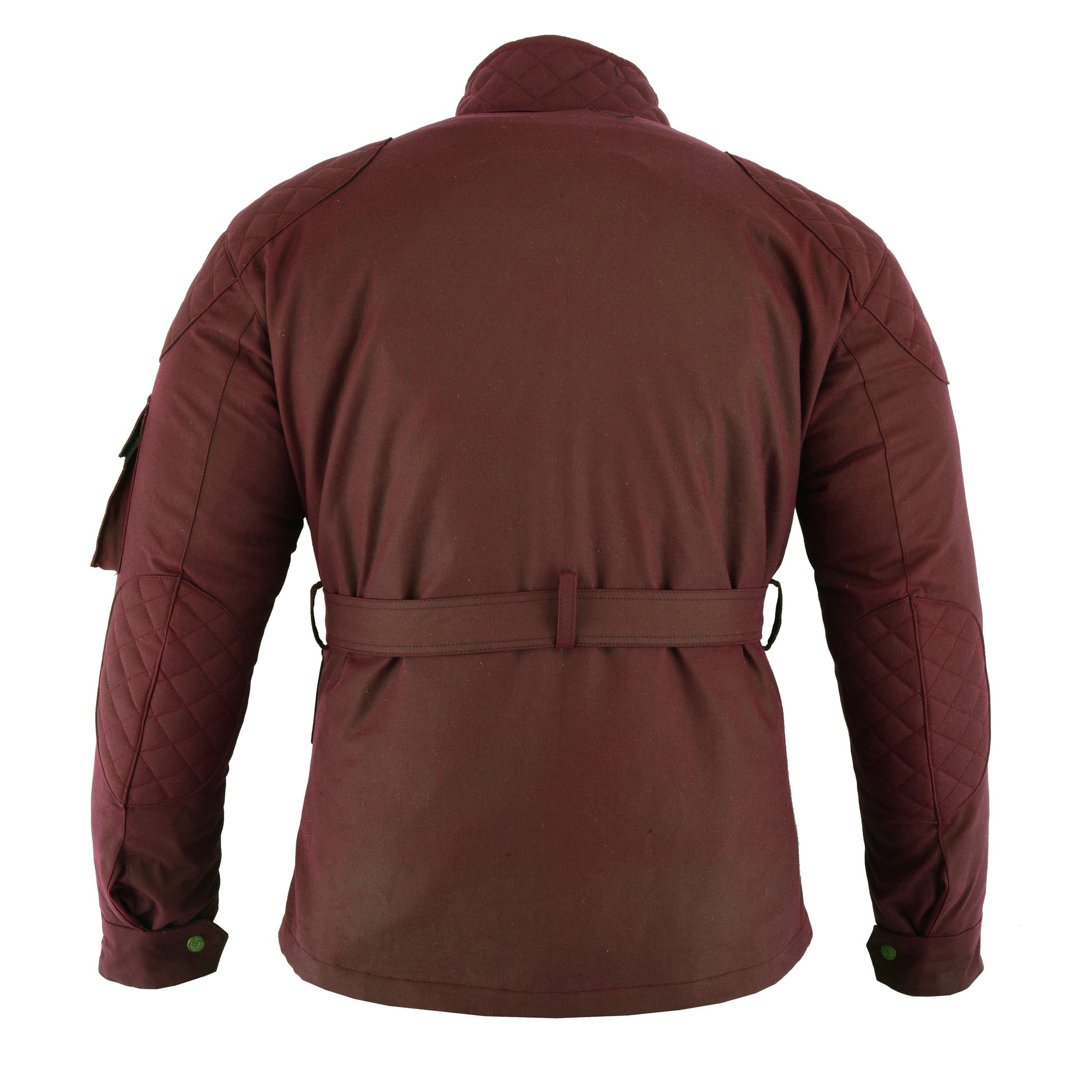 Warrior Waxed Cotton Motorcycle Suit Textile Motorbike Waterproof Lined CE Protectors -OXBlood - Warrior Gears