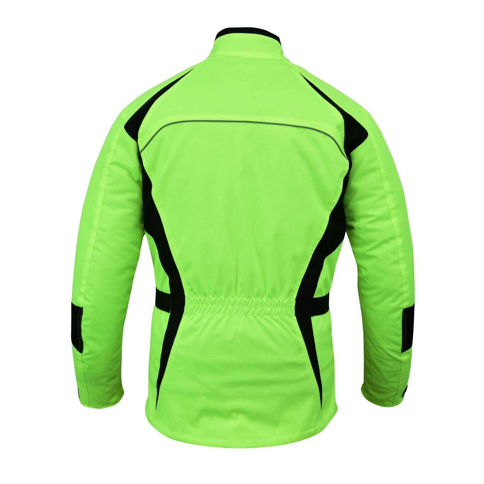 Warrior Gears® Hi Vis Bulls Motorcycle Jacket Men's Riding Textile Biker CE Armored Waterproof - Warrior Gears