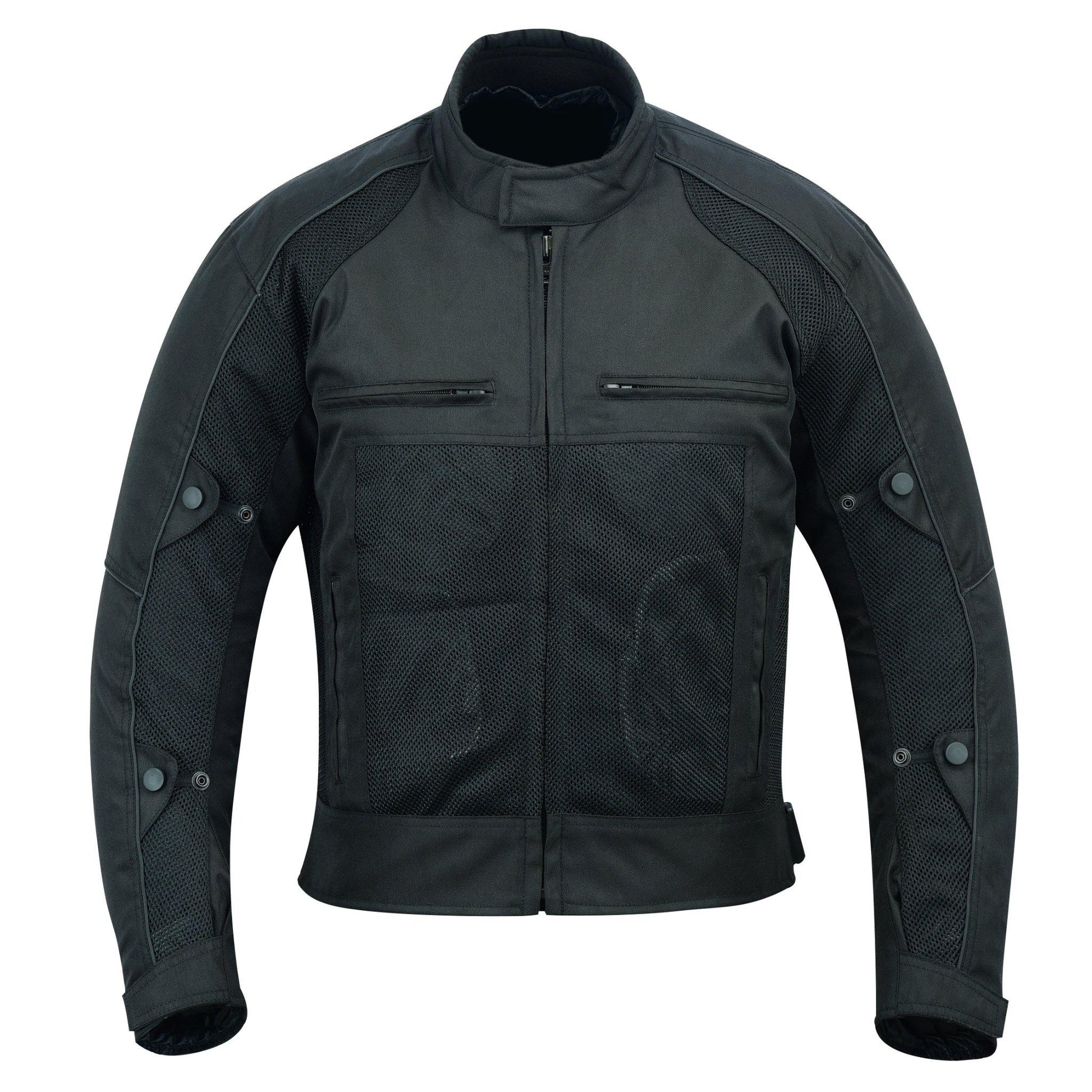 Warrior Gears® Air Mesh Motorcycle Jacket for men-Black - Warrior Gears