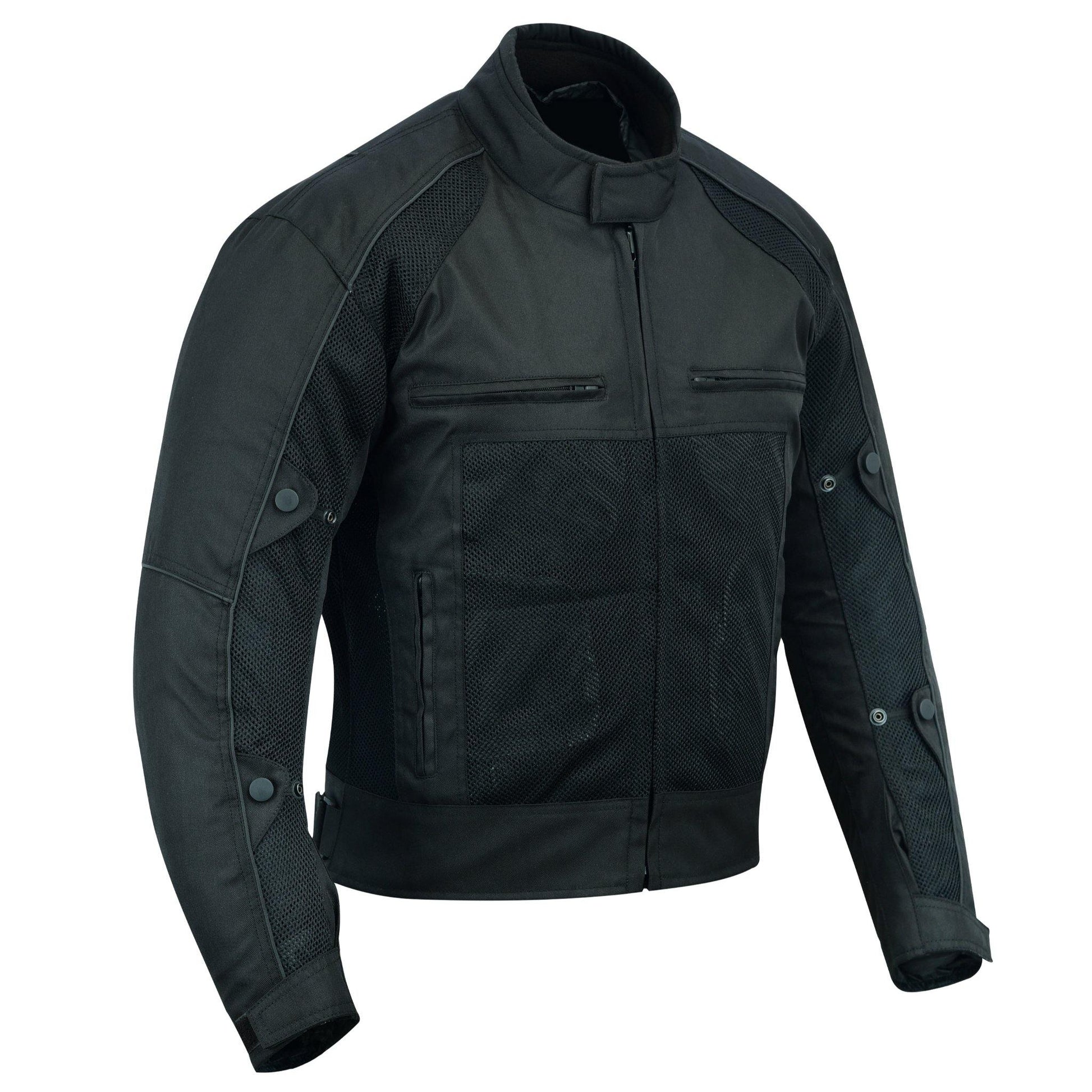 Warrior Gears® Air Mesh Motorcycle Jacket for men-Black - Warrior Gears