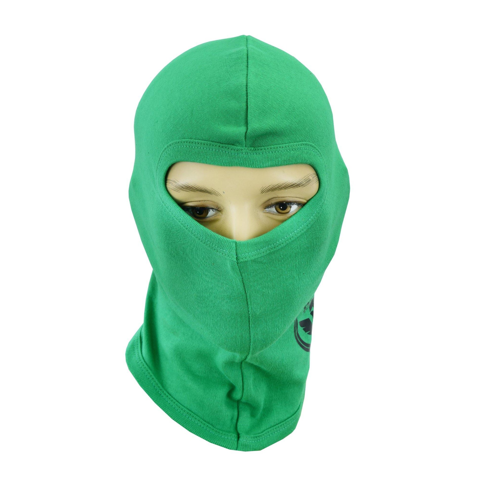 Warrior Gears®100% Cotton Motorcycle Balaclava | Face Mask -Green - Warrior Gears