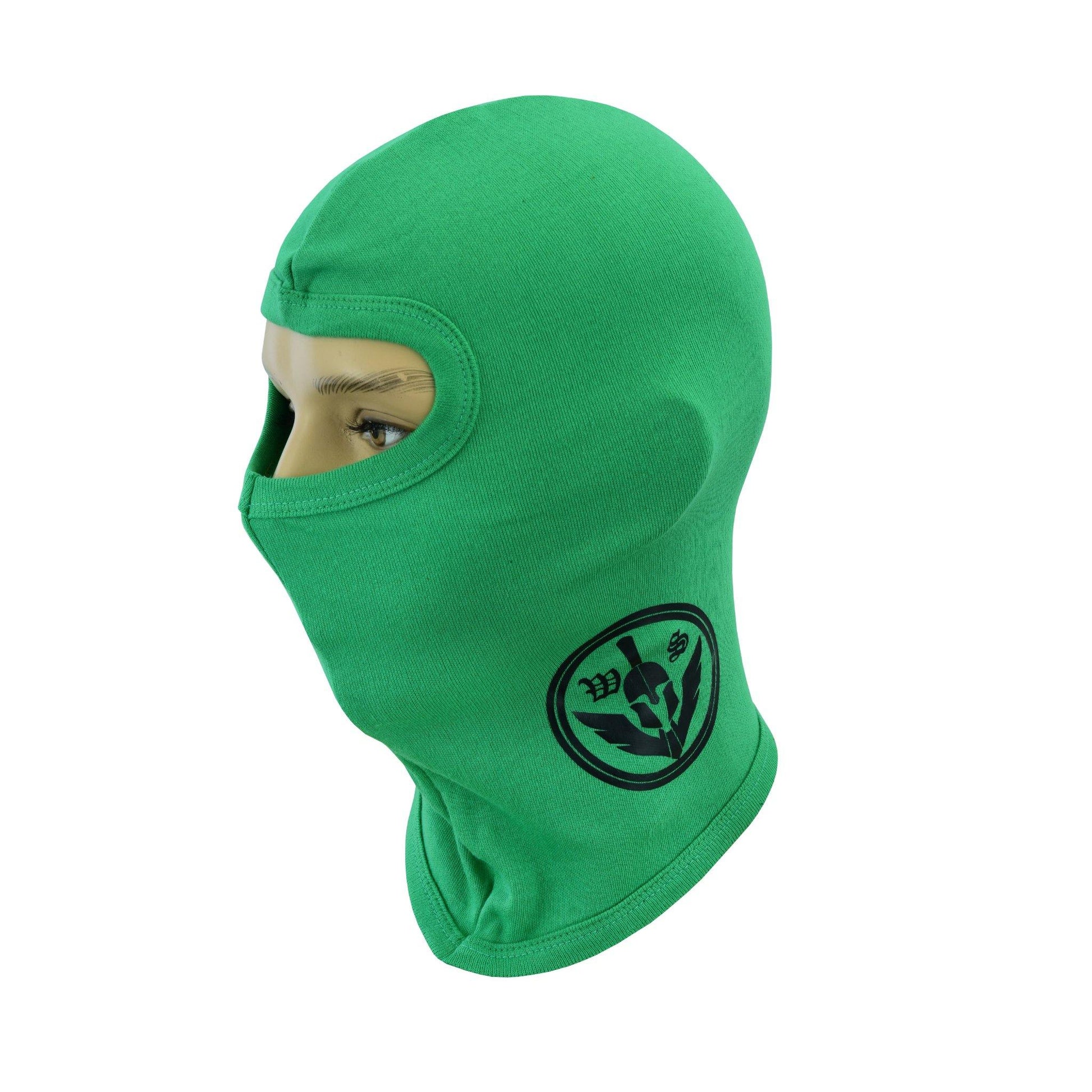 Warrior Gears®100% Cotton Motorcycle Balaclava | Face Mask -Green - Warrior Gears