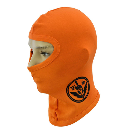 Warrior Gears®100% Cotton Motorcycle Balaclava | Face Mask -Orange - Warrior Gears