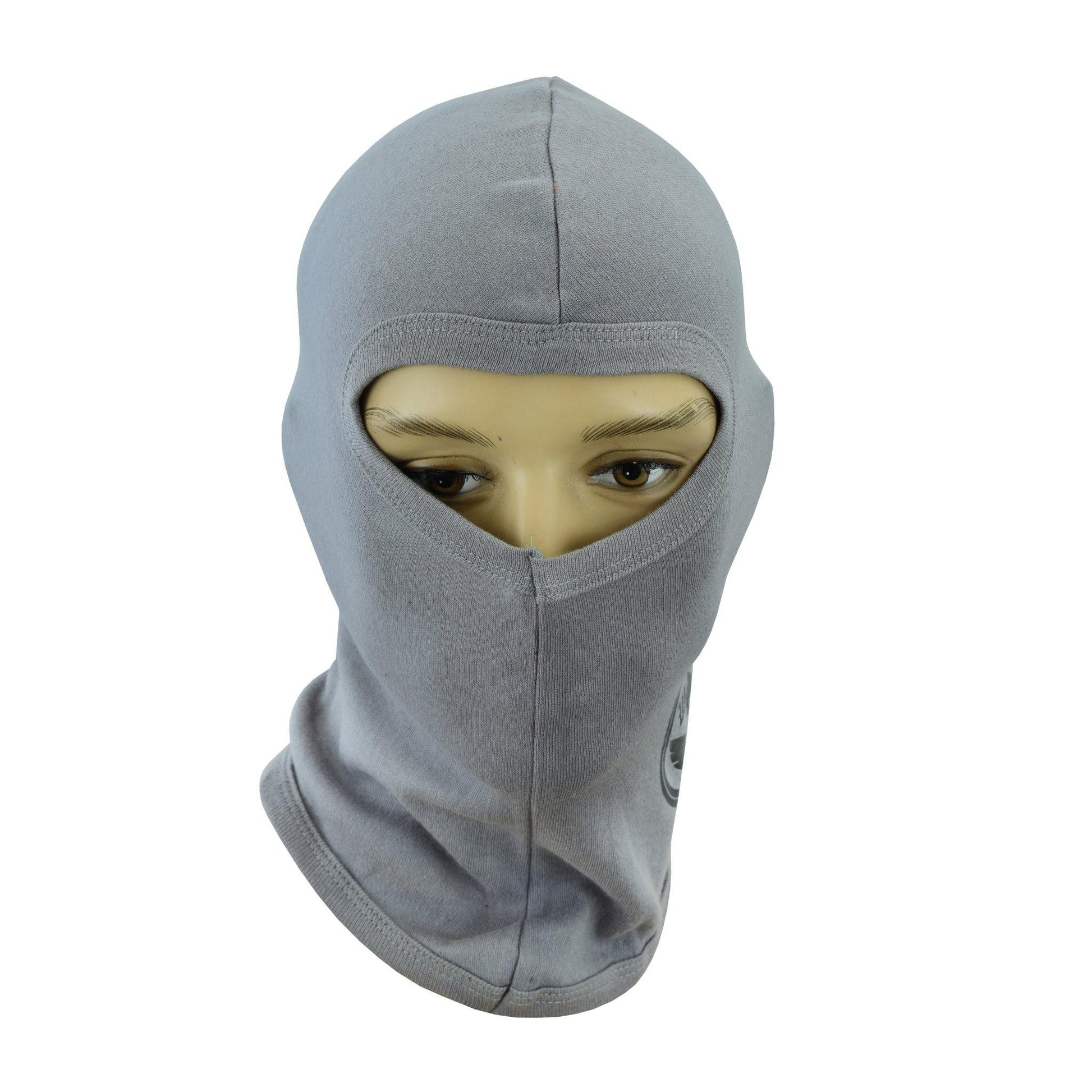Warrior Gears®100% Cotton Motorcycle Balaclava | Face Mask - Grey - Warrior Gears